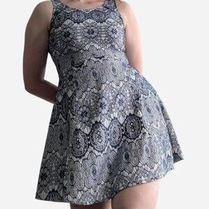 Navy lace My Michelle